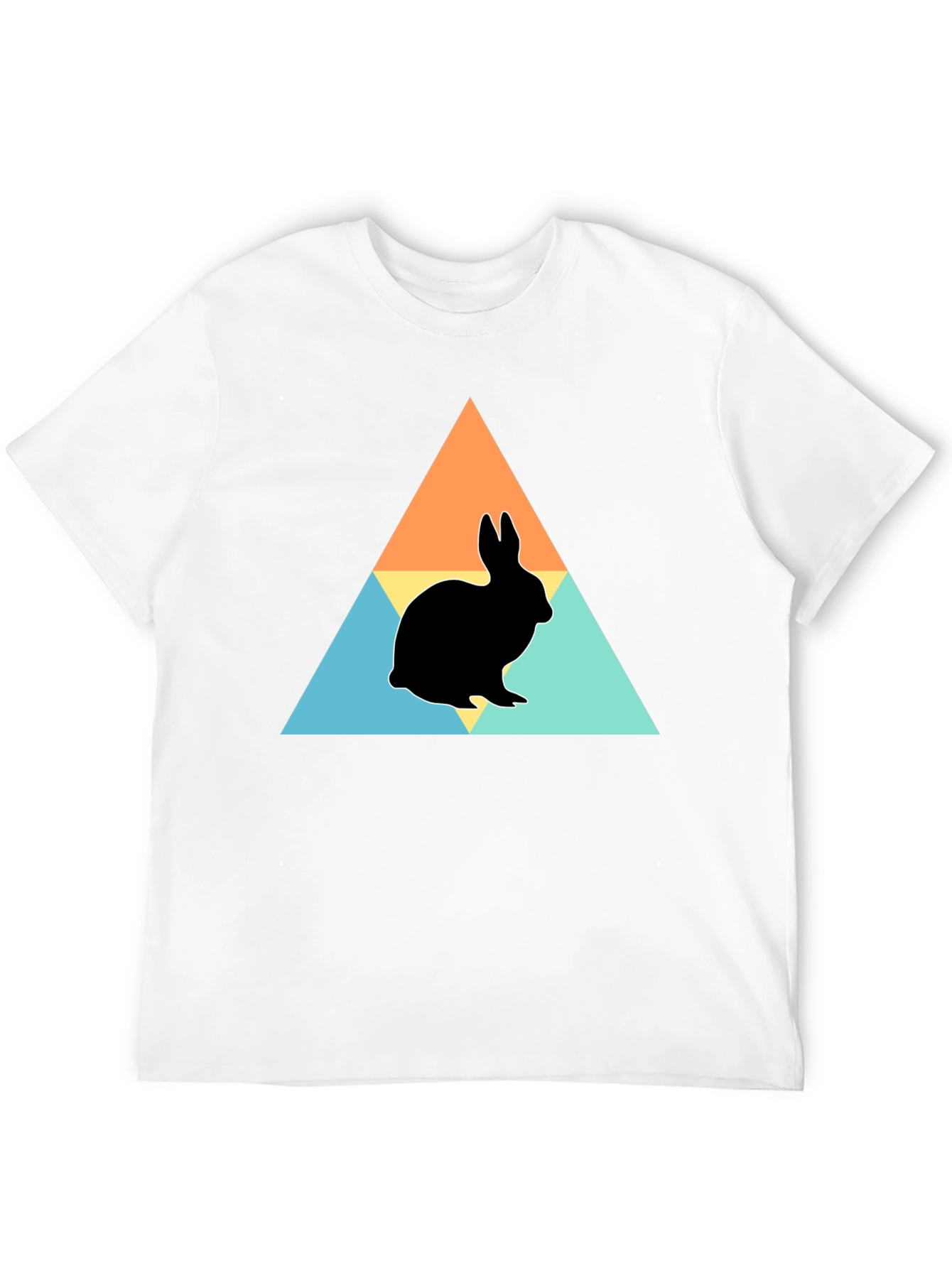 Rabbit Silhouette Graphic Print Tee
