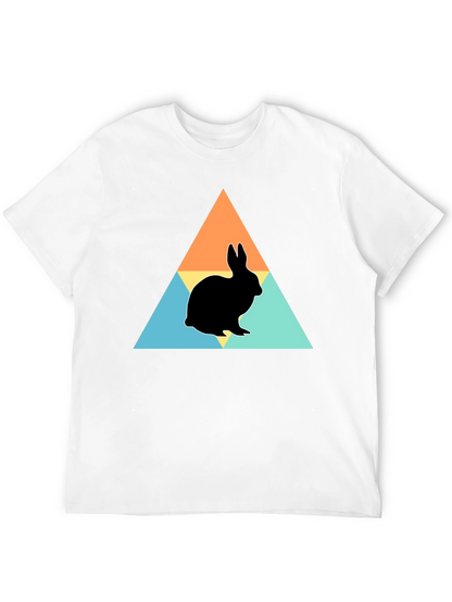 Rabbit Silhouette Graphic Print Tee