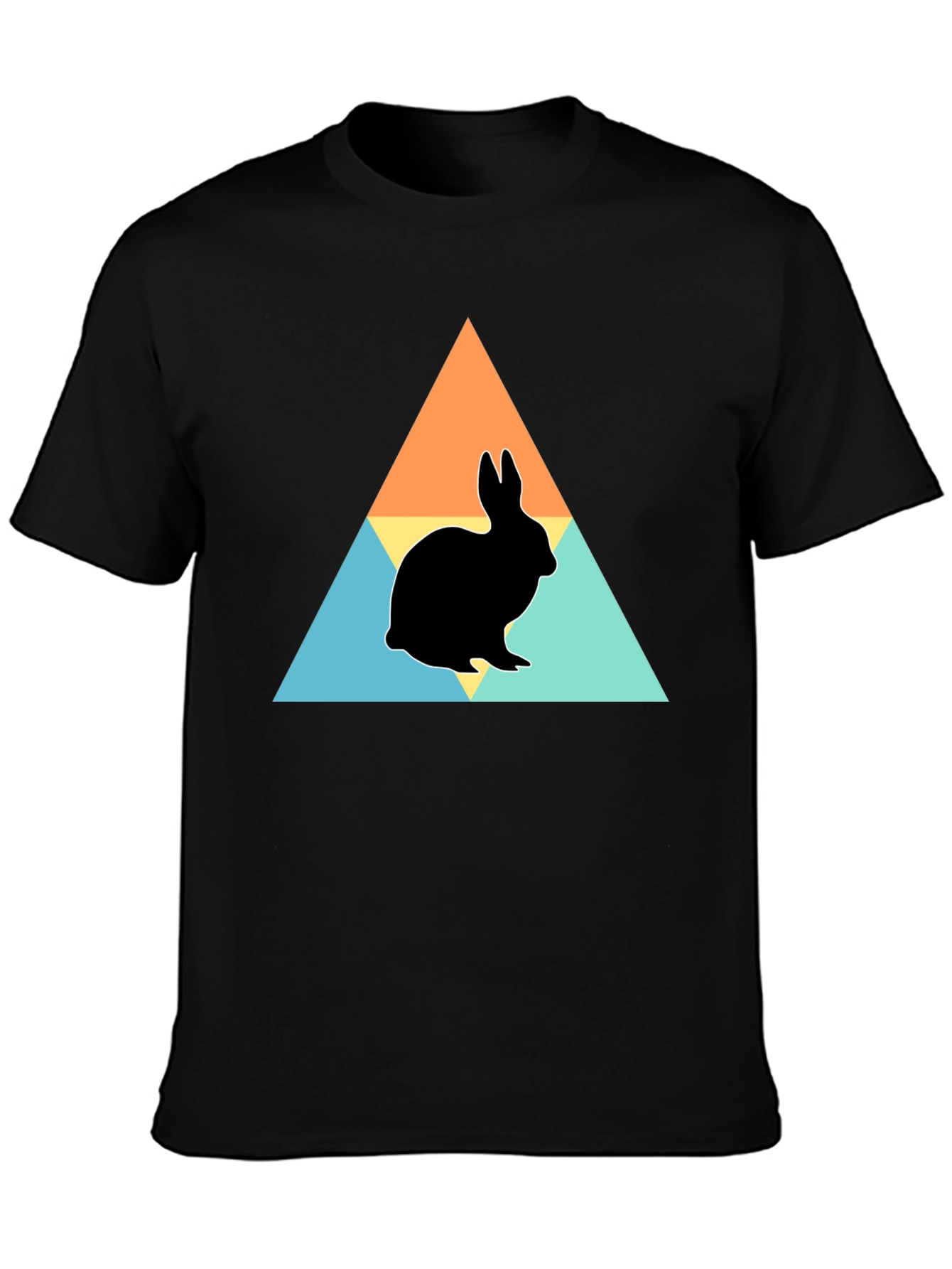 Rabbit Silhouette Graphic Print Tee