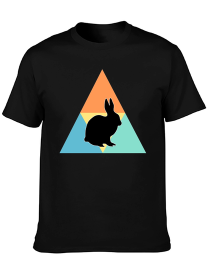 Rabbit Silhouette Graphic Print Tee