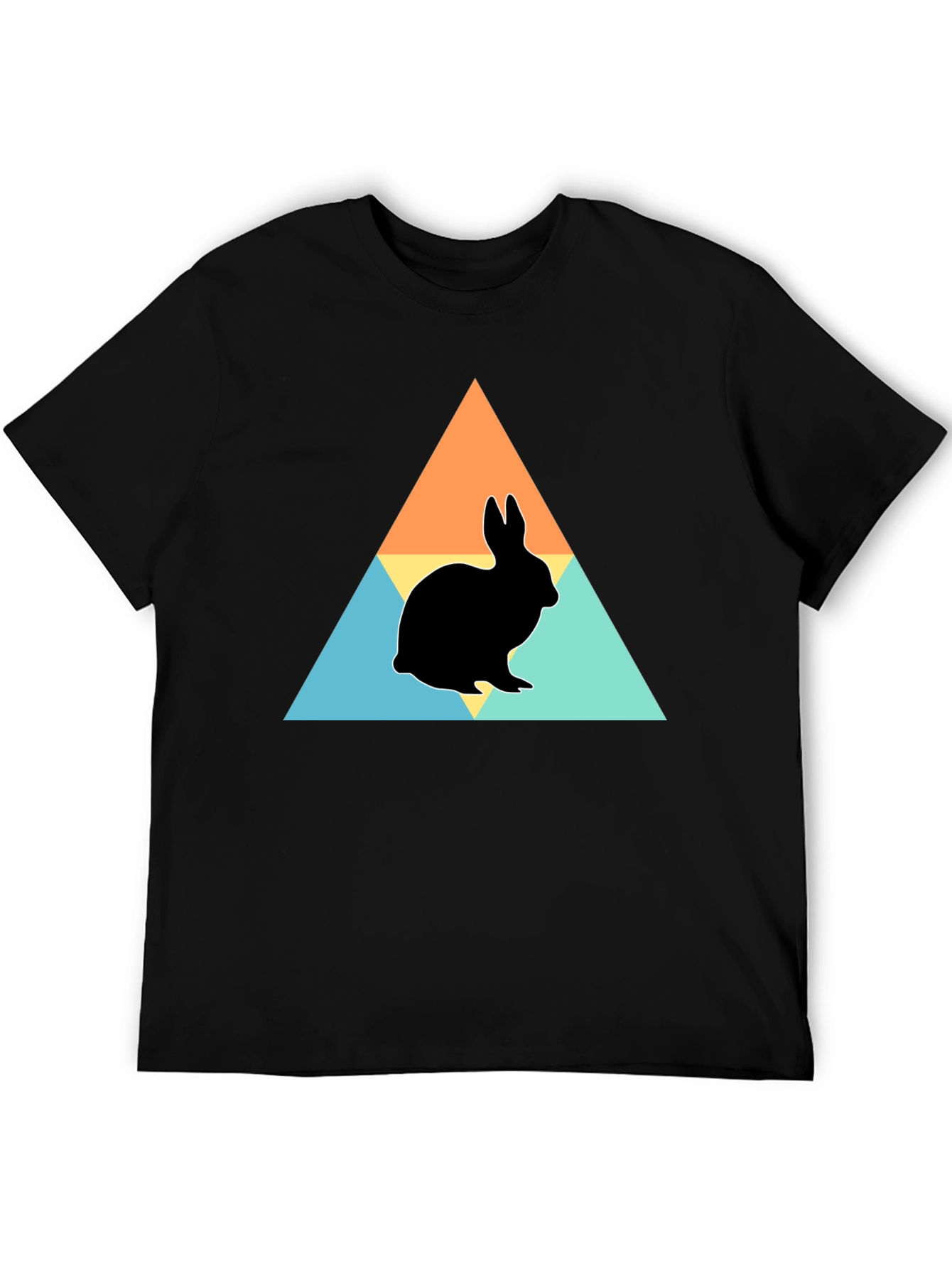 Rabbit Silhouette Graphic Print Tee