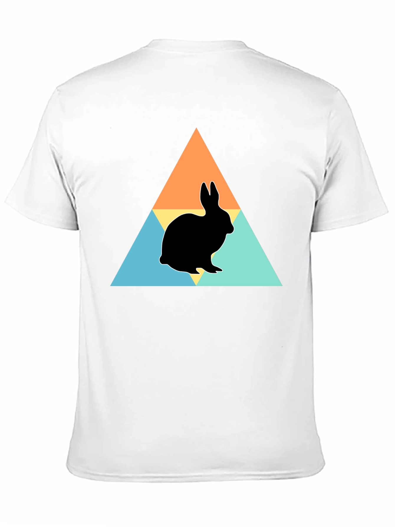 Rabbit Silhouette Graphic Print Tee