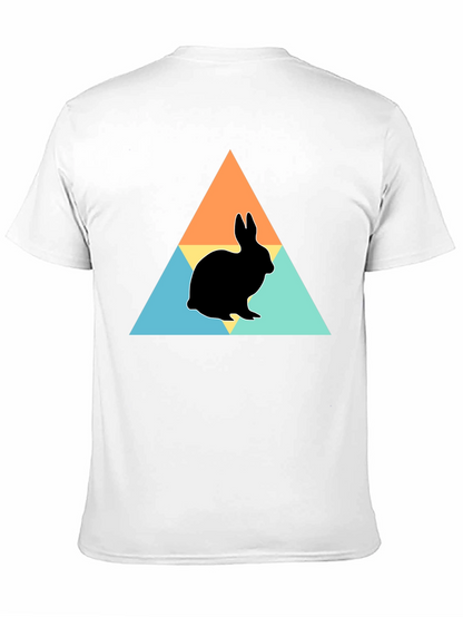 Rabbit Silhouette Graphic Print Tee