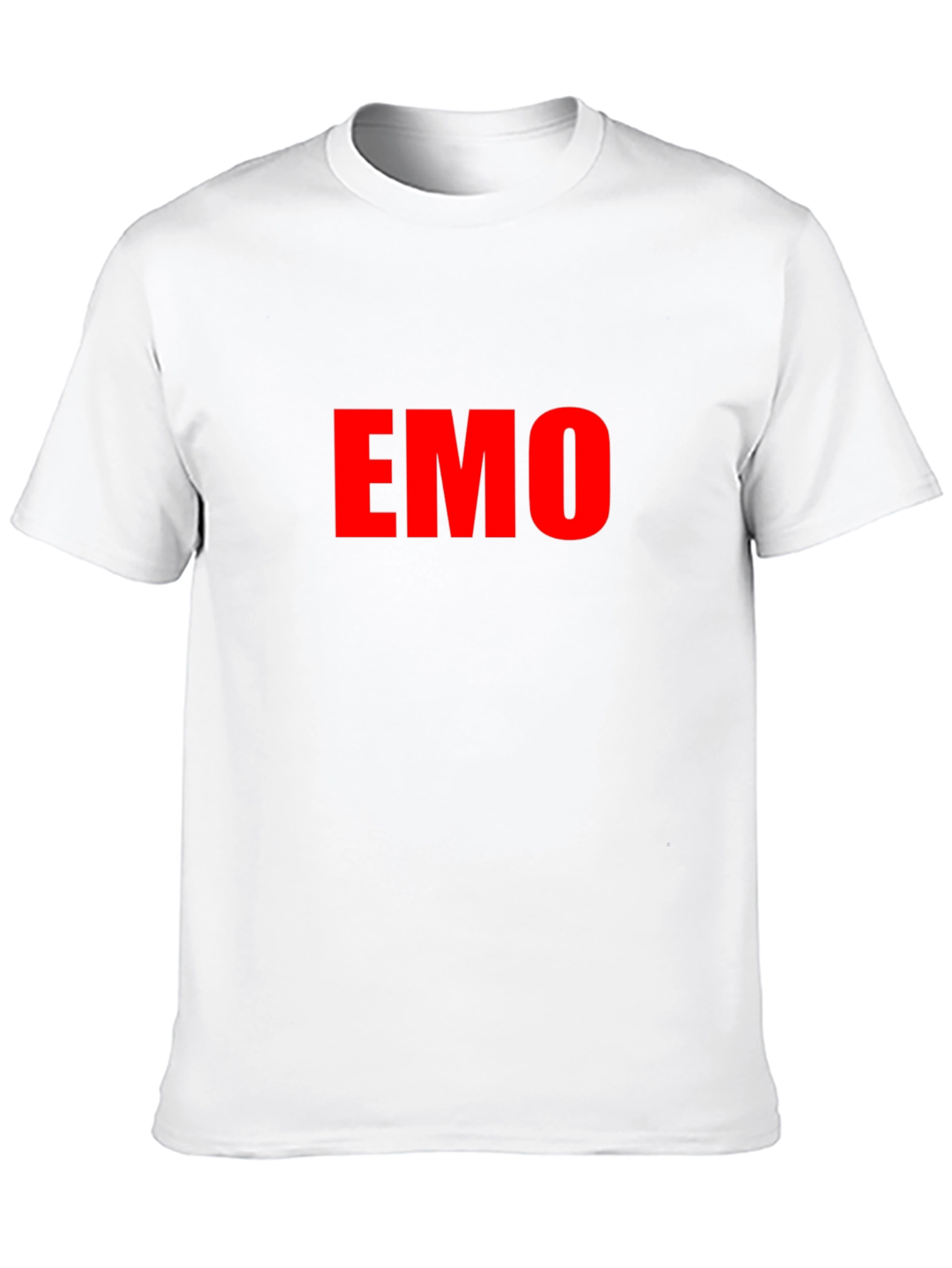 Emo Tee - Red Lettering Black T-Shirt
