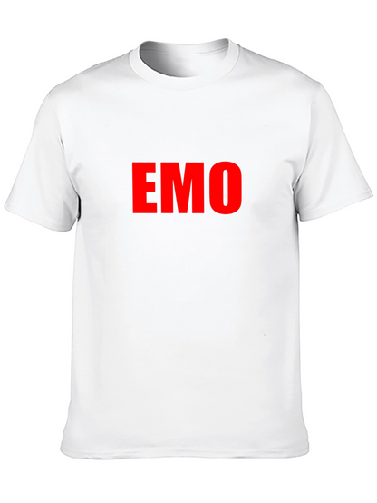 Emo Tee - Red Lettering Black T-Shirt