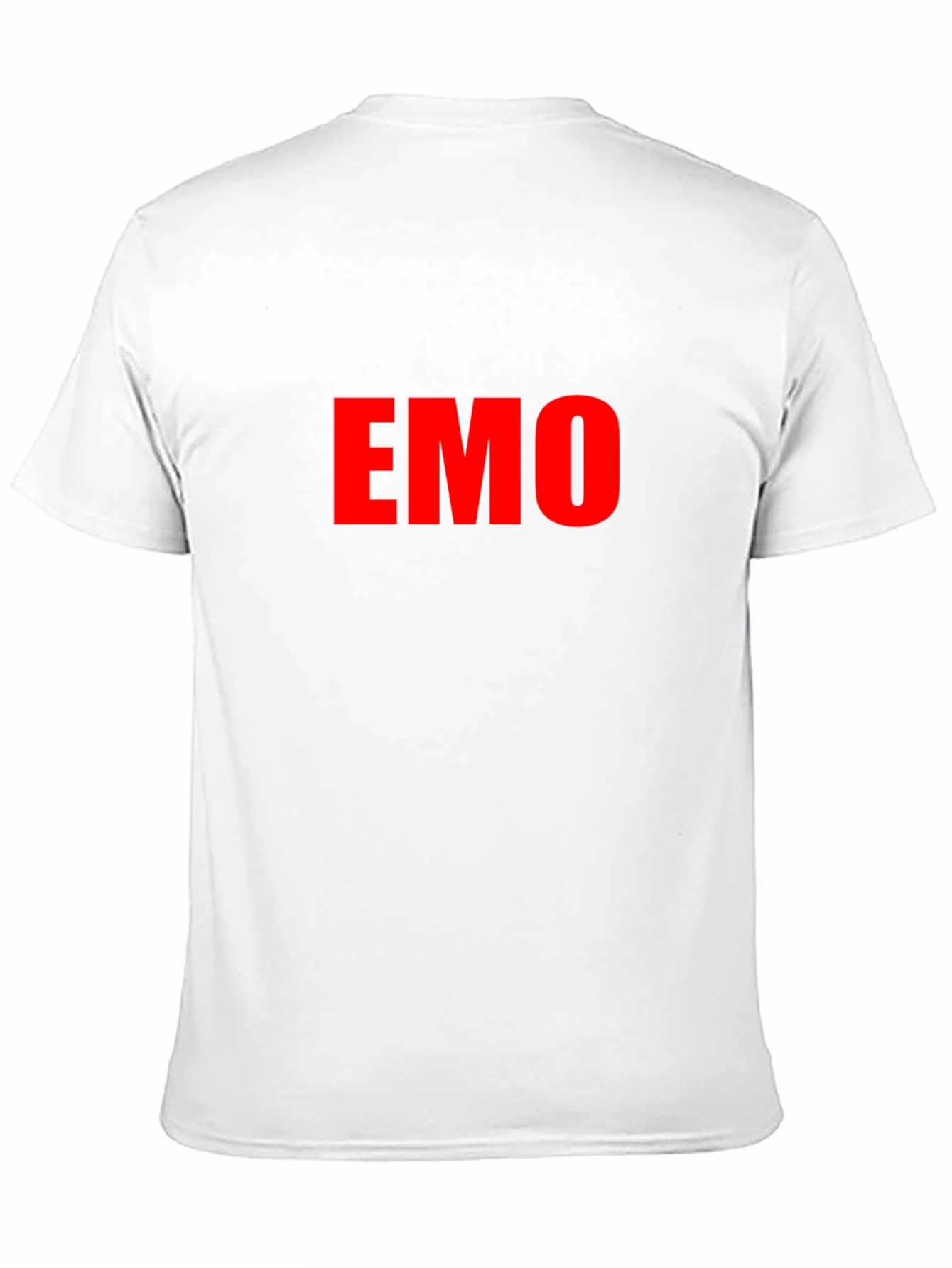 Emo Tee - Red Lettering Black T-Shirt