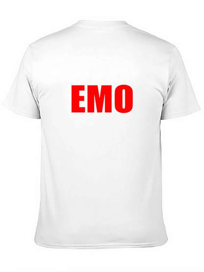 Emo Tee - Red Lettering Black T-Shirt