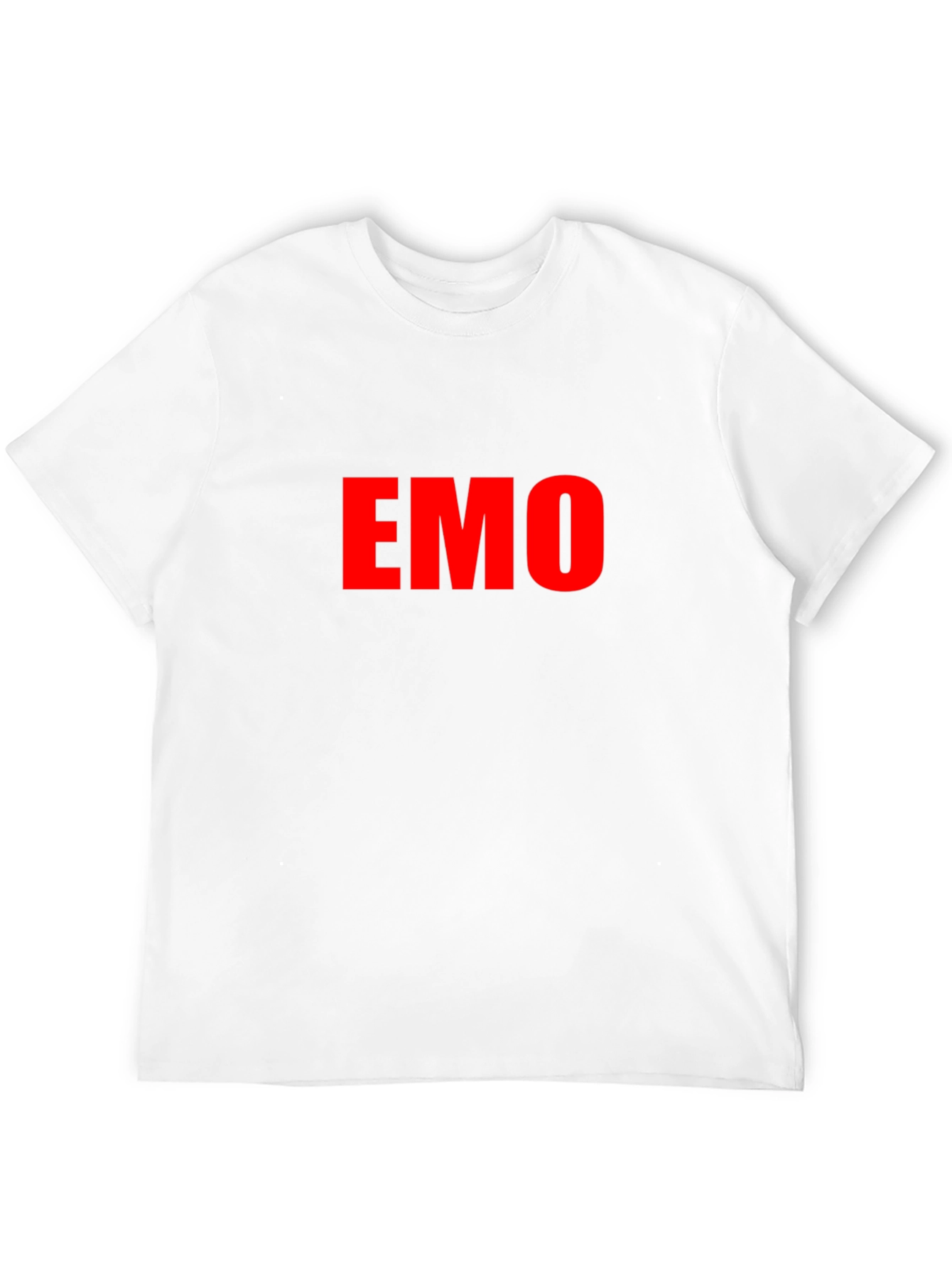 Emo Tee - Red Lettering Black T-Shirt