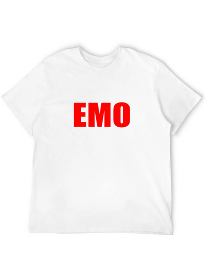 Emo Tee - Red Lettering Black T-Shirt
