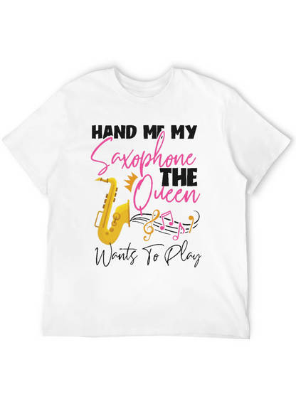 Saxophone Queen T-Shirt - Music Lover Tee