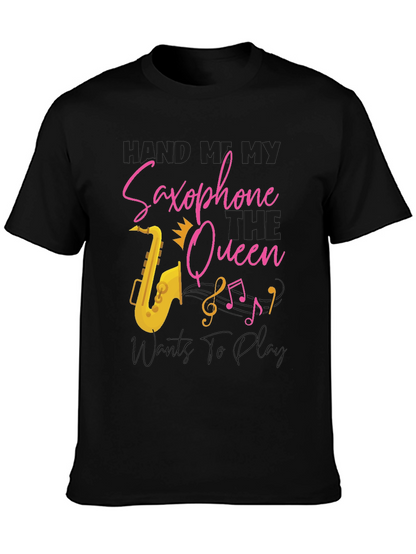 Saxophone Queen T-Shirt - Music Lover Tee