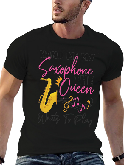 Saxophone Queen T-Shirt - Music Lover Tee