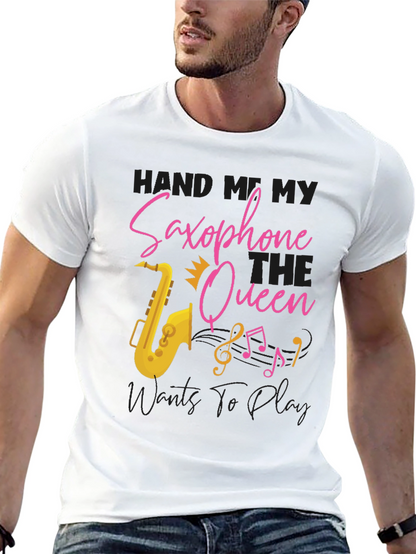 Saxophone Queen T-Shirt - Music Lover Tee