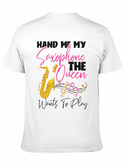 Saxophone Queen T-Shirt - Music Lover Tee