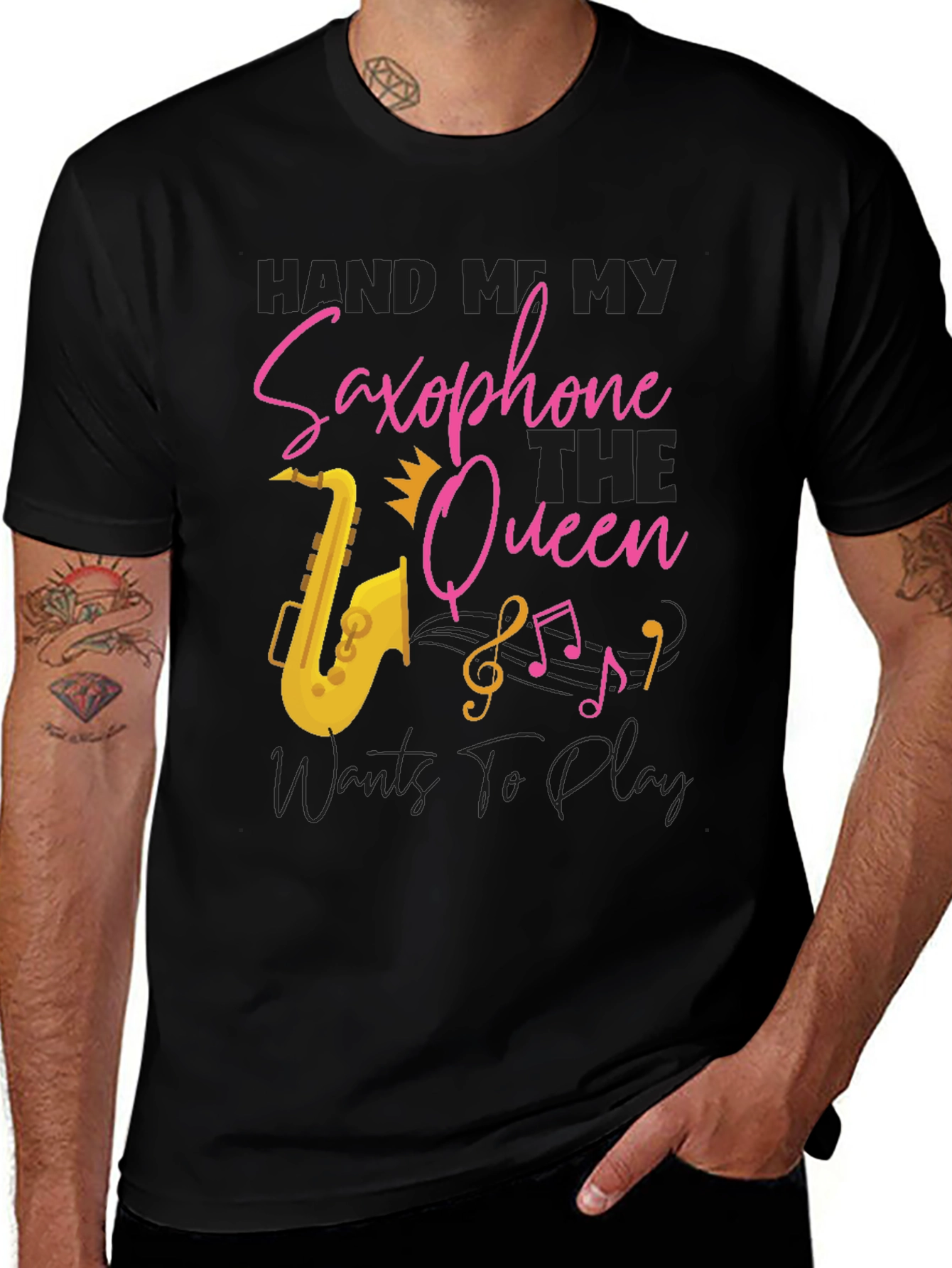 Saxophone Queen T-Shirt - Music Lover Tee
