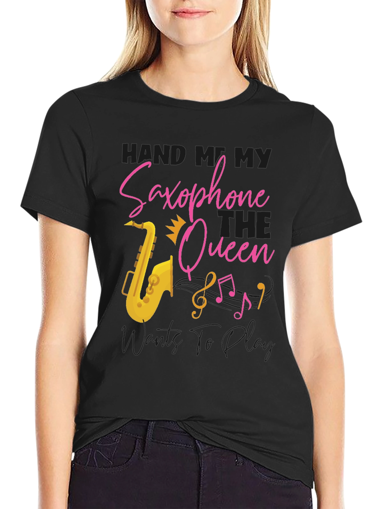 Saxophone Queen T-Shirt - Music Lover Tee