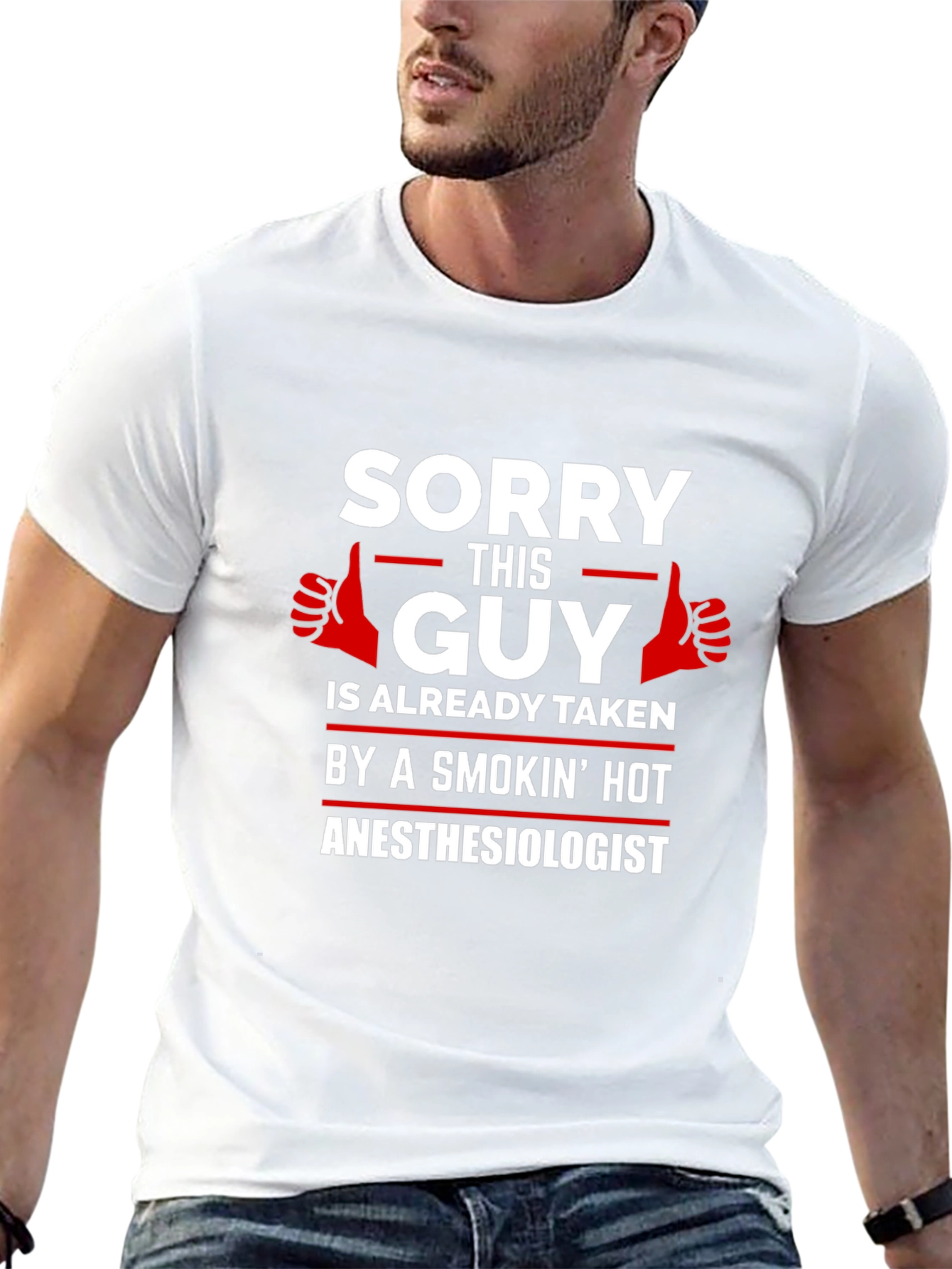 Sorry This Guy Taken Anesthesiologist Black T-Shirt