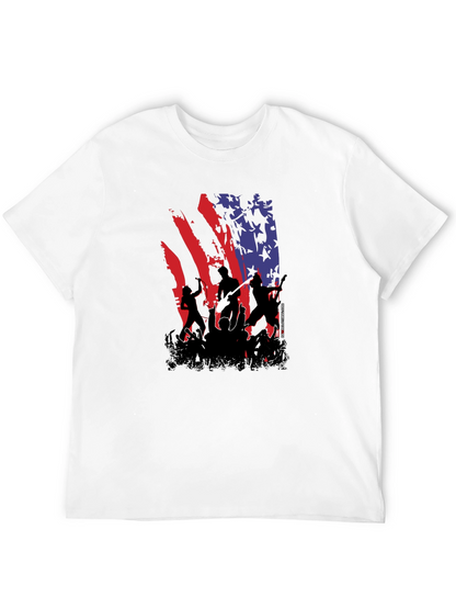 American Flag Concert Tee - Patriotic Rock