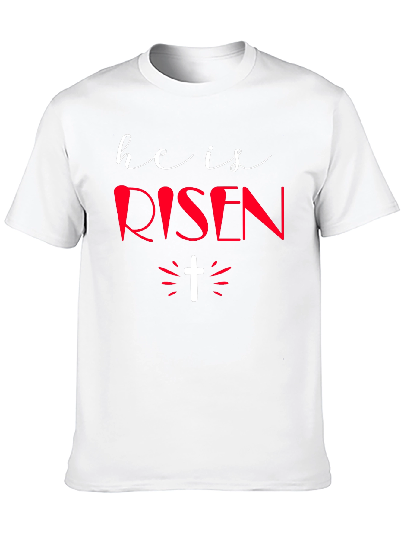 He Is Risen Graphic Tee - Easter Holiday Shirt