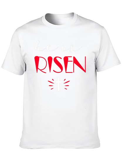 He Is Risen Graphic Tee - Easter Holiday Shirt