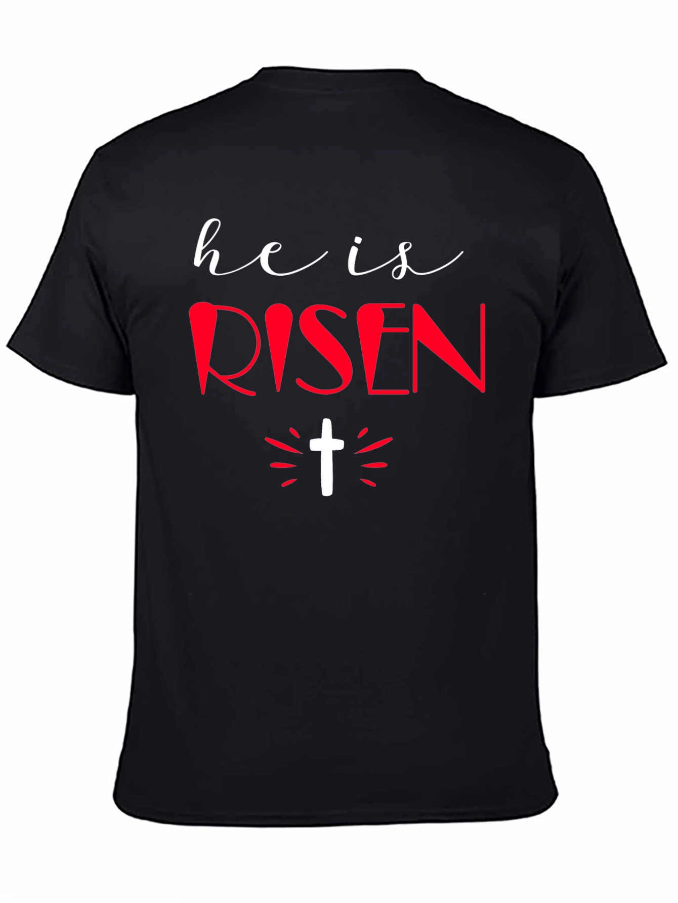 He Is Risen Graphic Tee - Easter Holiday Shirt