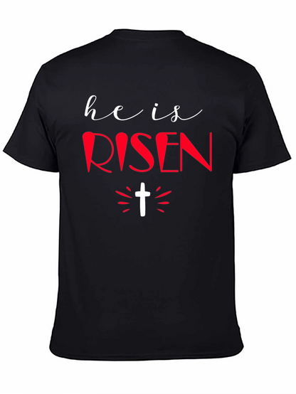 He Is Risen Graphic Tee - Easter Holiday Shirt