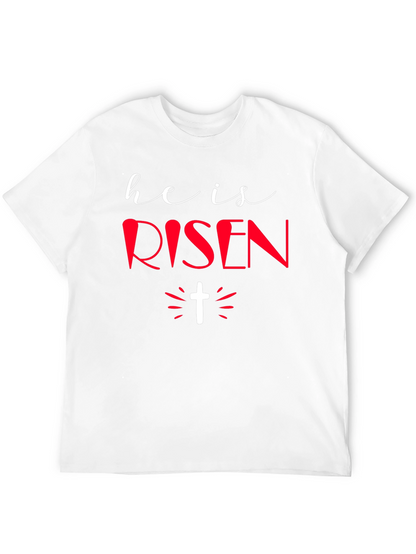 He Is Risen Graphic Tee - Easter Holiday Shirt