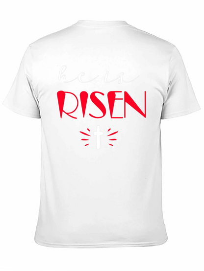 He Is Risen Graphic Tee - Easter Holiday Shirt