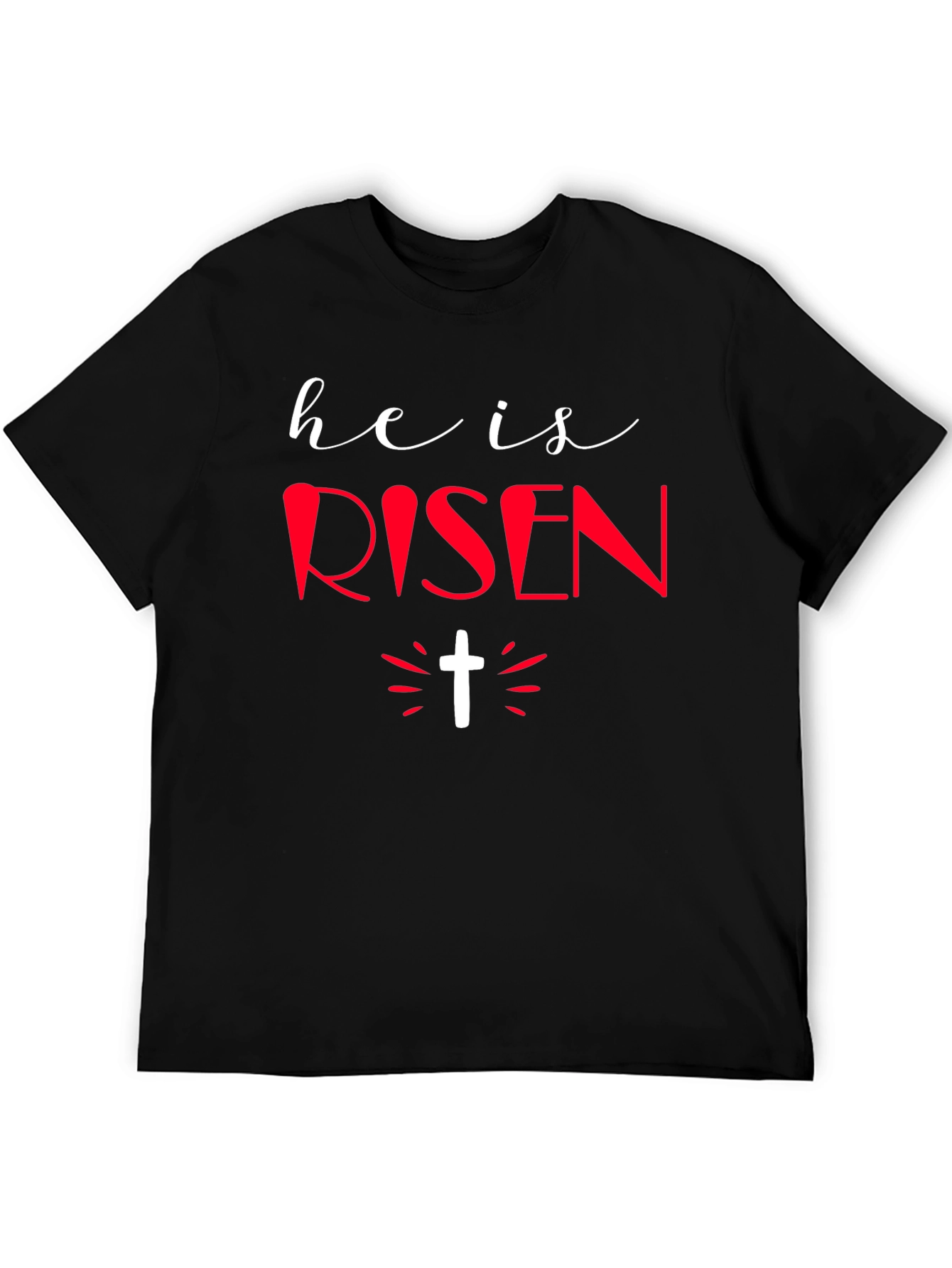 He Is Risen Graphic Tee - Easter Holiday Shirt