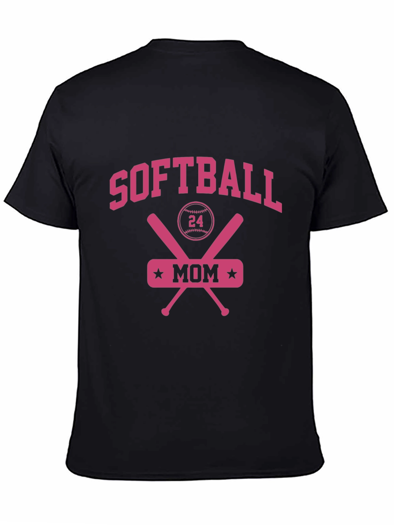 Softball Mom Tee - Baseball Crossed Bats T-Shirt