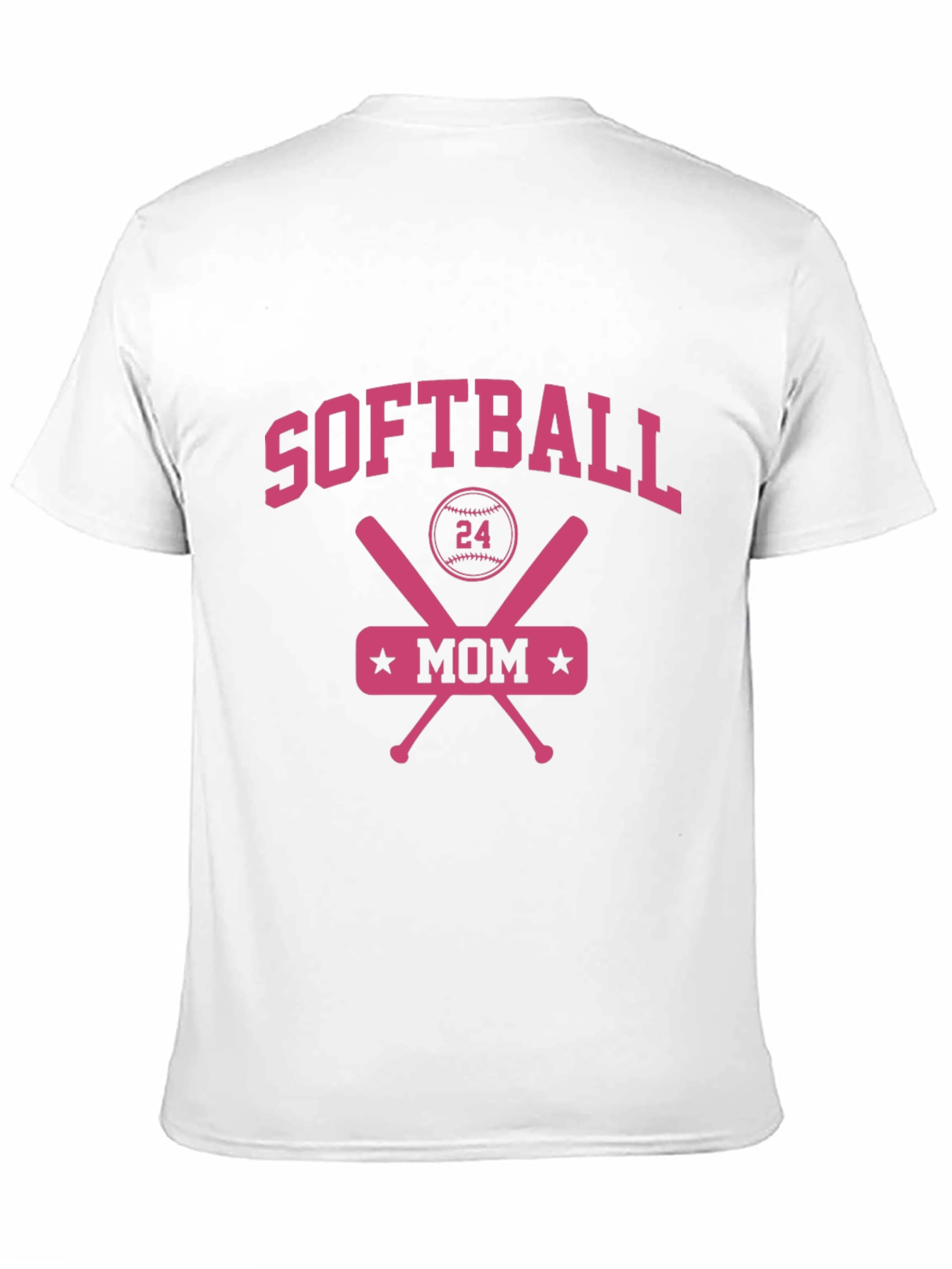 Softball Mom Tee - Baseball Crossed Bats T-Shirt