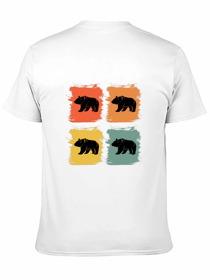 Retro Bear Graphic Tee - Mens Black T-Shirt