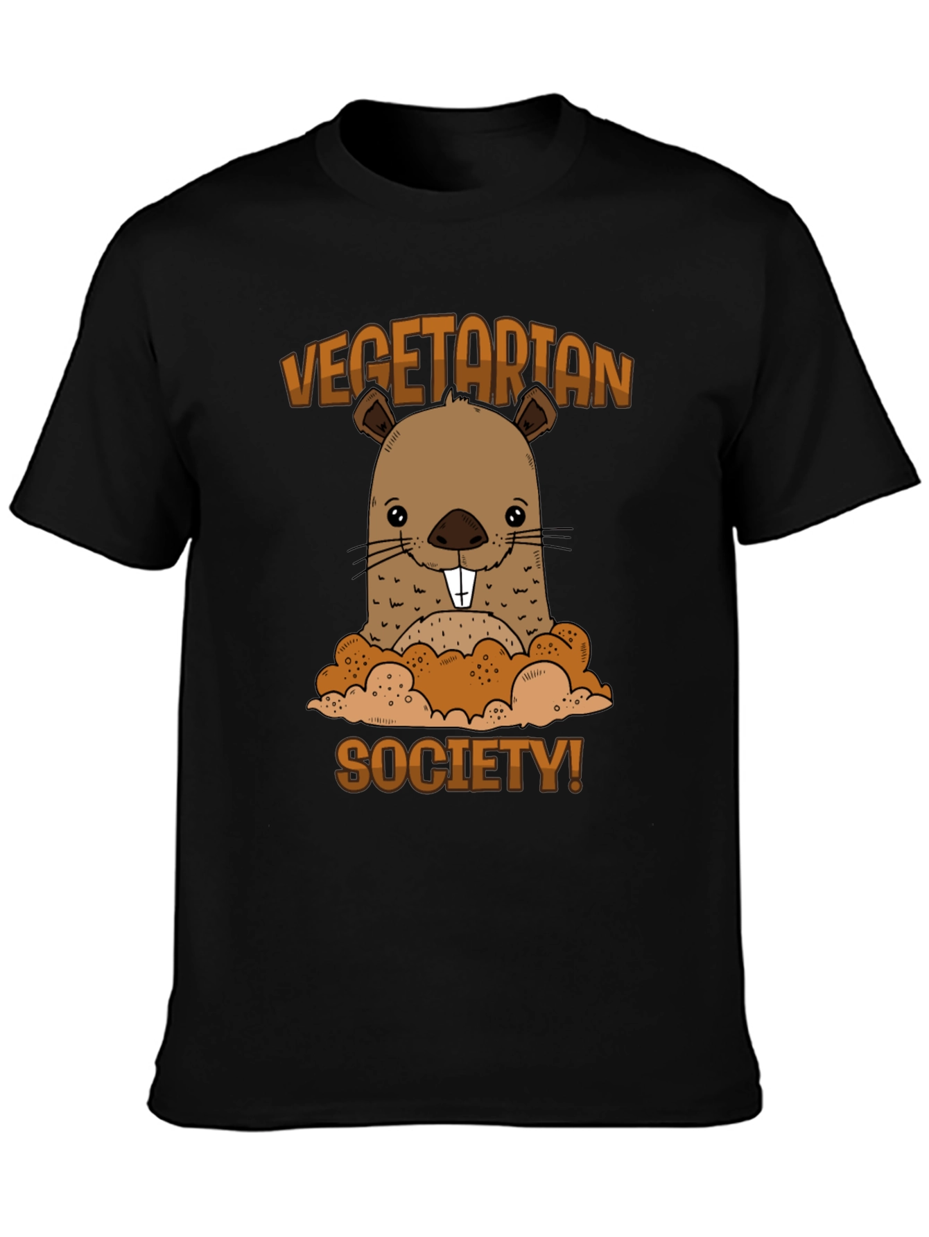 Vegetarian Society Beaver Graphic T-Shirt