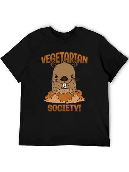 Vegetarian Society Beaver Graphic T-Shirt