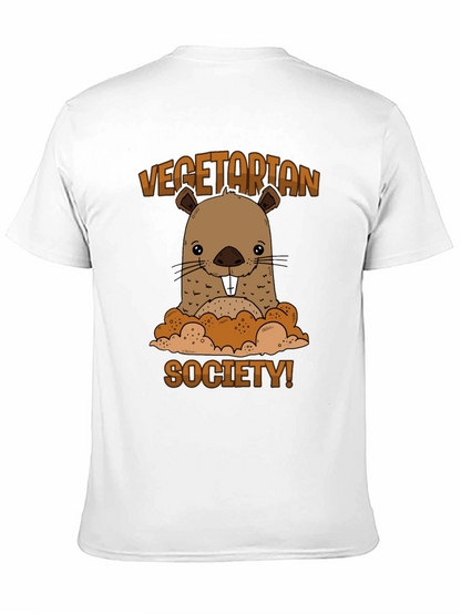 Vegetarian Society Beaver Graphic T-Shirt