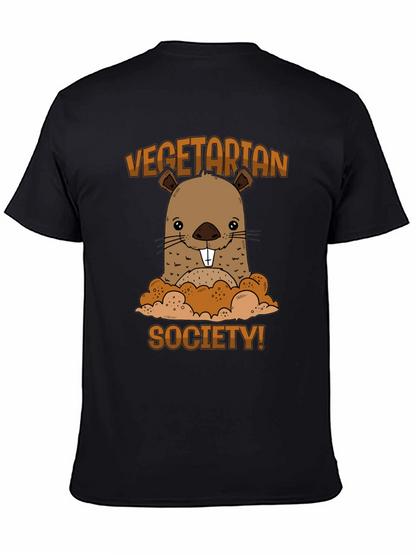 Vegetarian Society Beaver Graphic T-Shirt