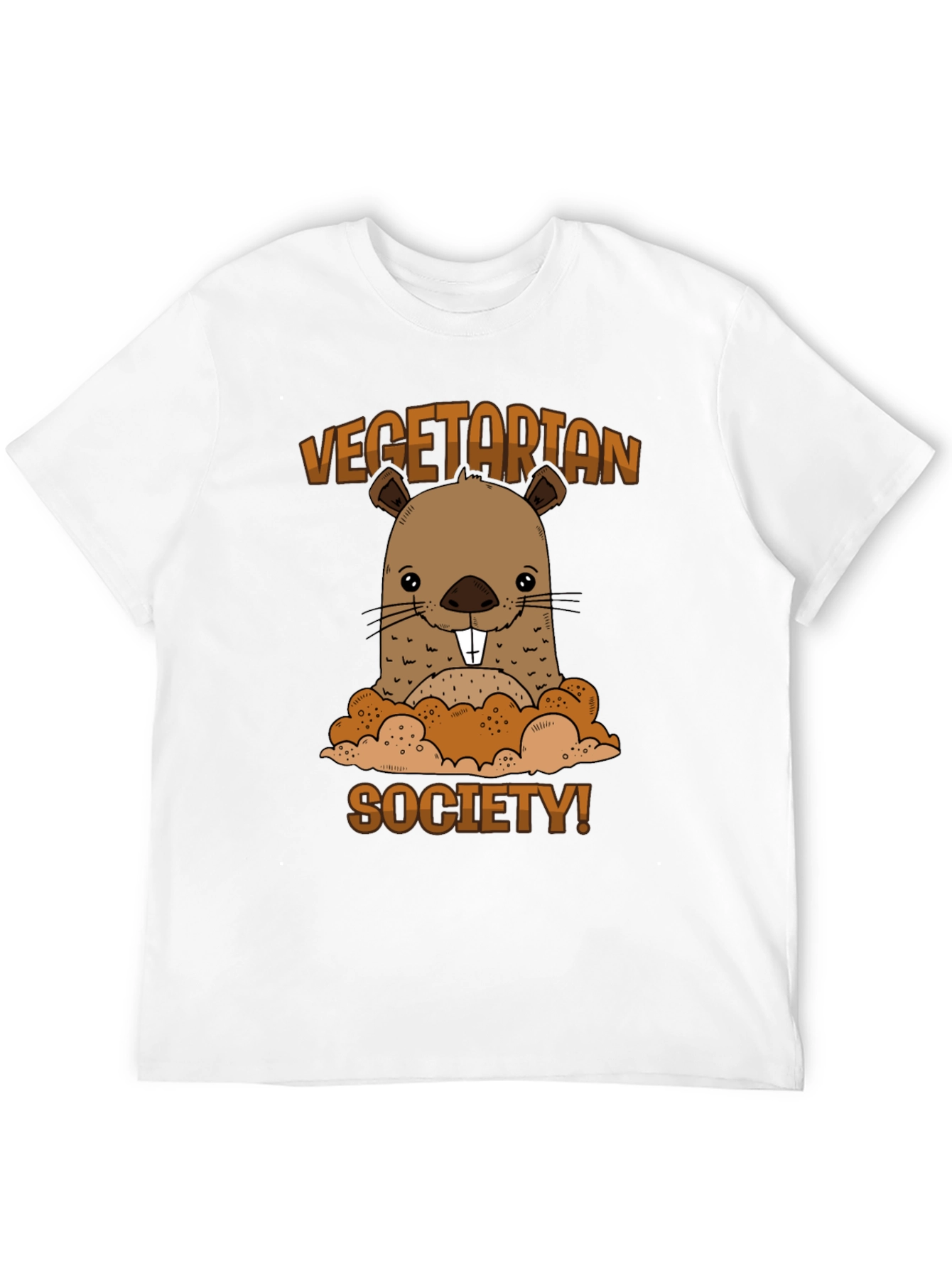 Vegetarian Society Beaver Graphic T-Shirt