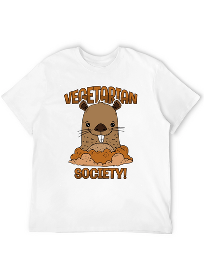 Vegetarian Society Beaver Graphic T-Shirt