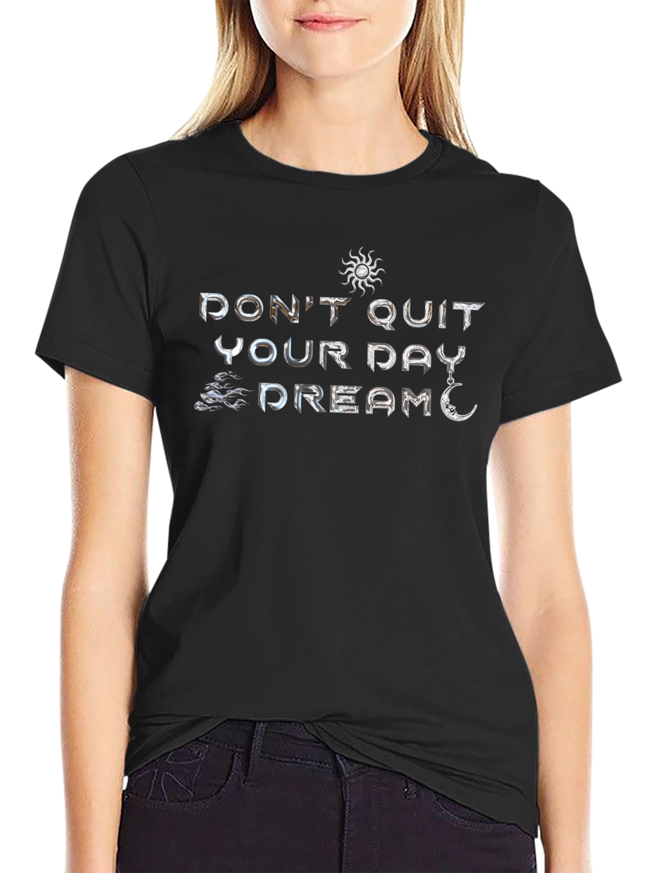 Inspirational Dreamer Black T-Shirt