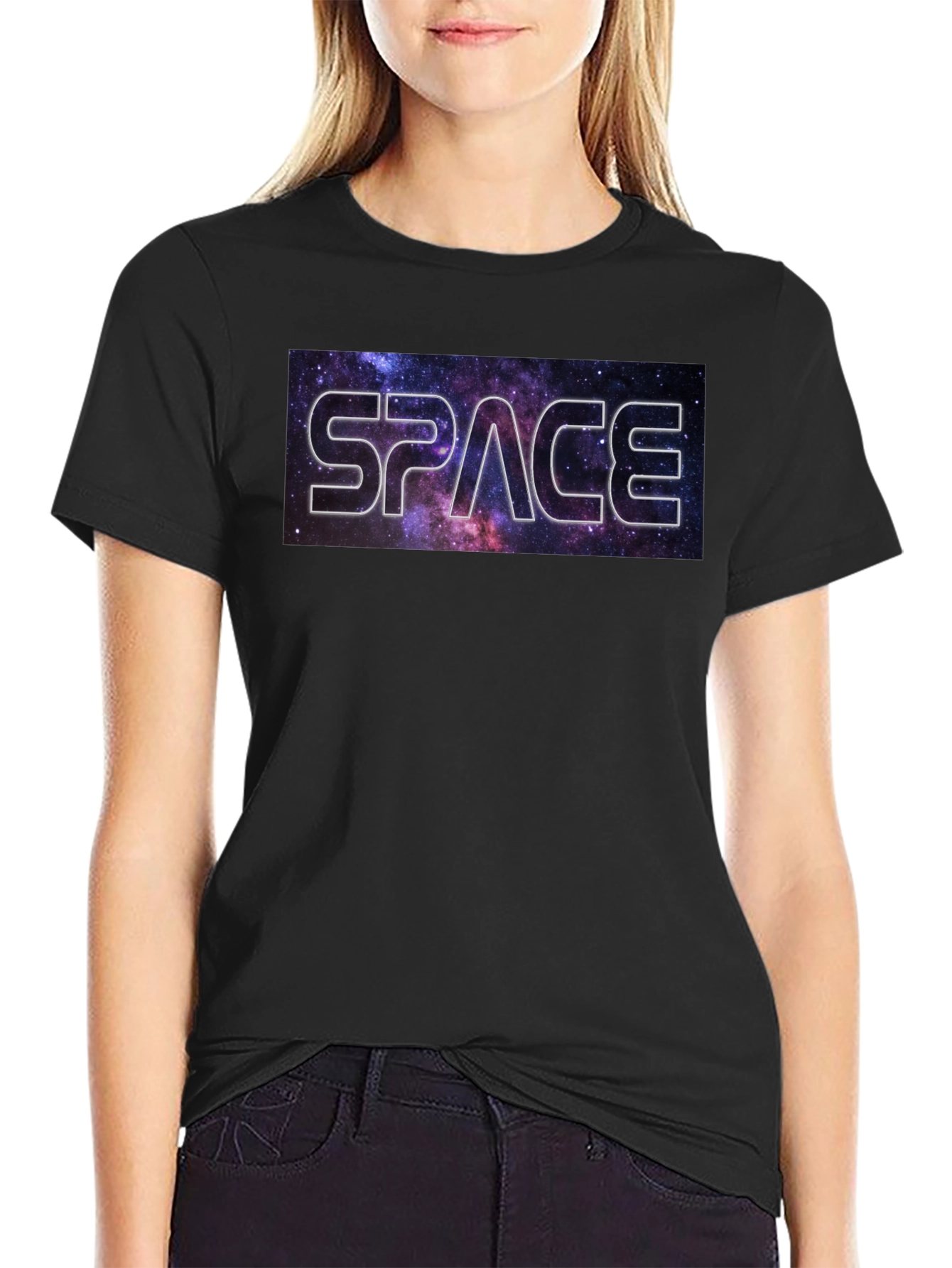 Space Galaxy Black T-Shirt