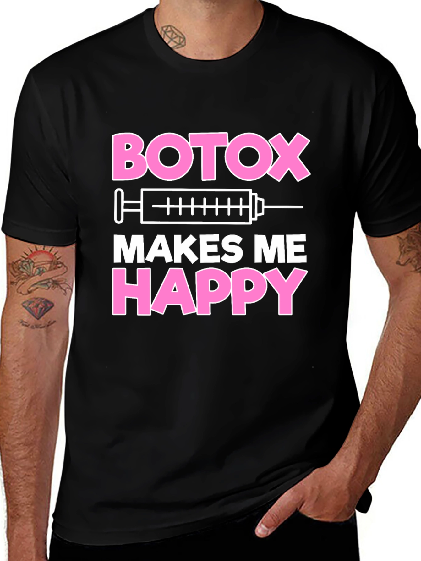 Botox Makes Me Happy Graphic T-Shirt
