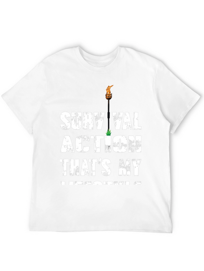 Survival Action Thats My Medicine Black T-Shirt