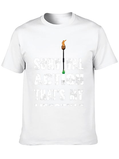 Survival Action Thats My Medicine Black T-Shirt