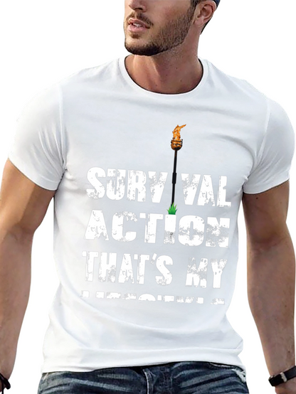 Survival Action Thats My Medicine Black T-Shirt