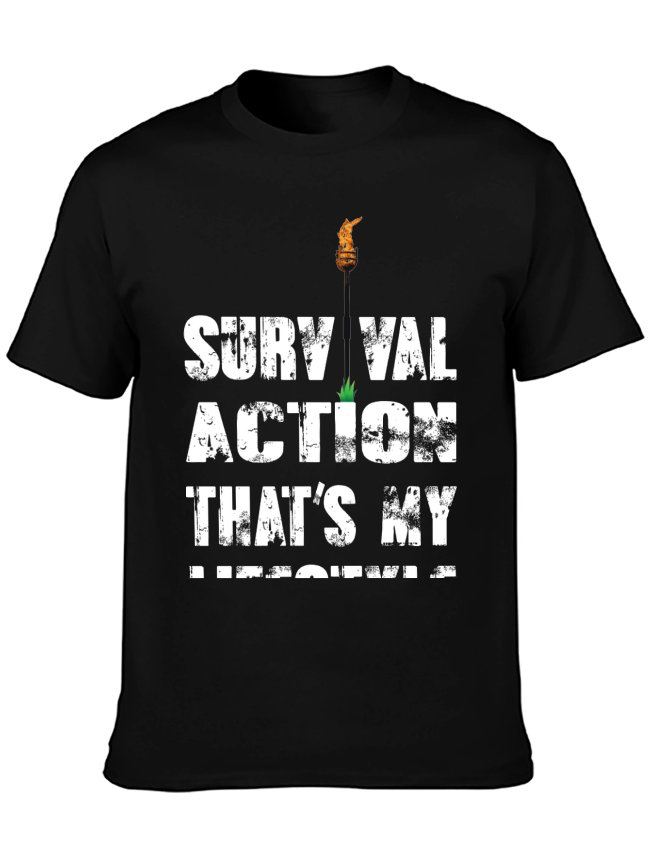 Survival Action Thats My Medicine Black T-Shirt