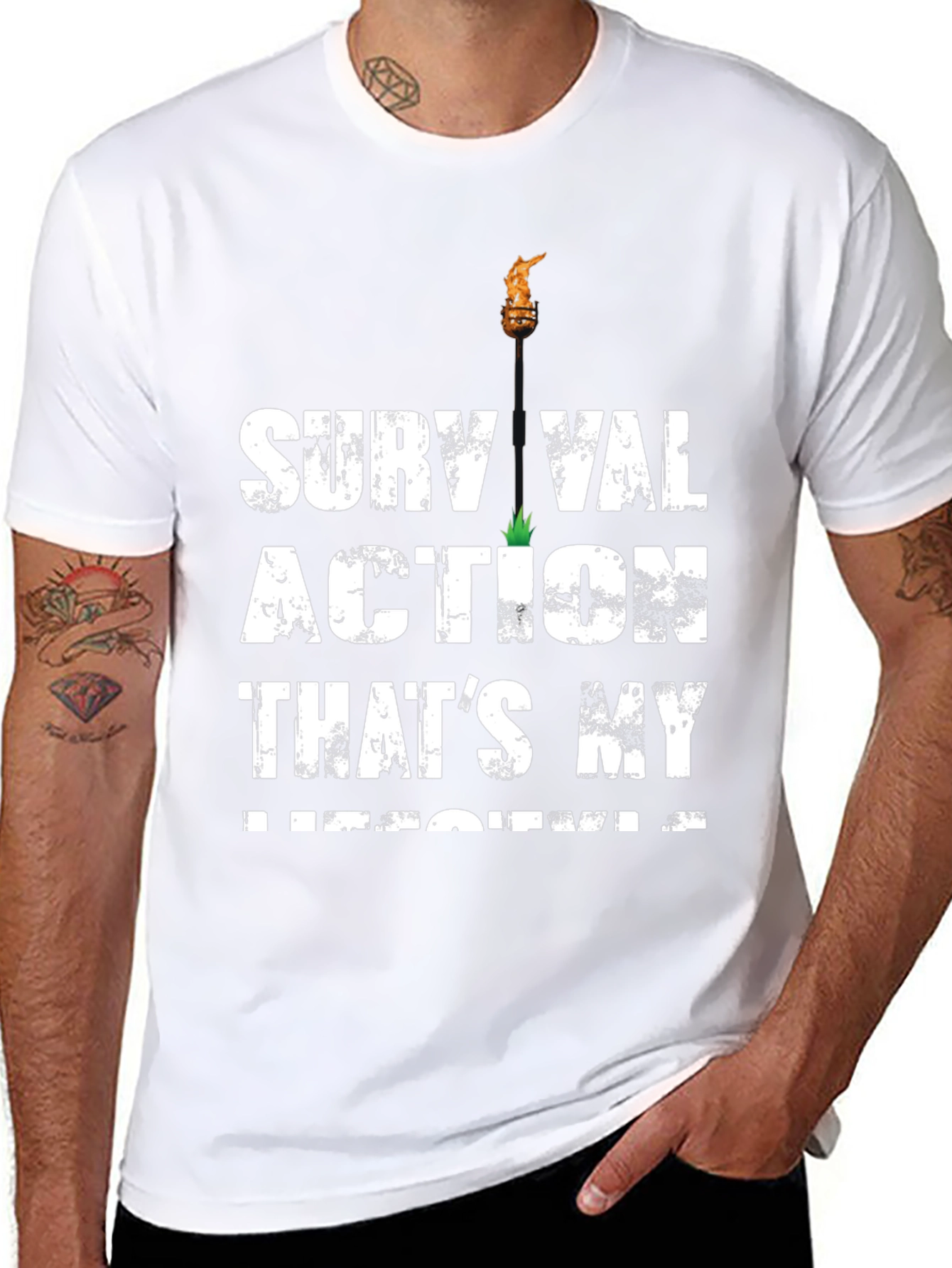 Survival Action Thats My Medicine Black T-Shirt