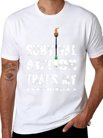 Survival Action Thats My Medicine Black T-Shirt