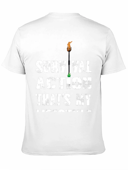 Survival Action Thats My Medicine Black T-Shirt