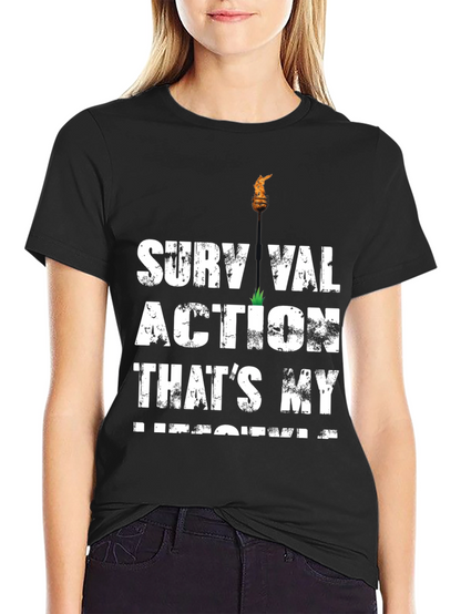 Survival Action Thats My Medicine Black T-Shirt