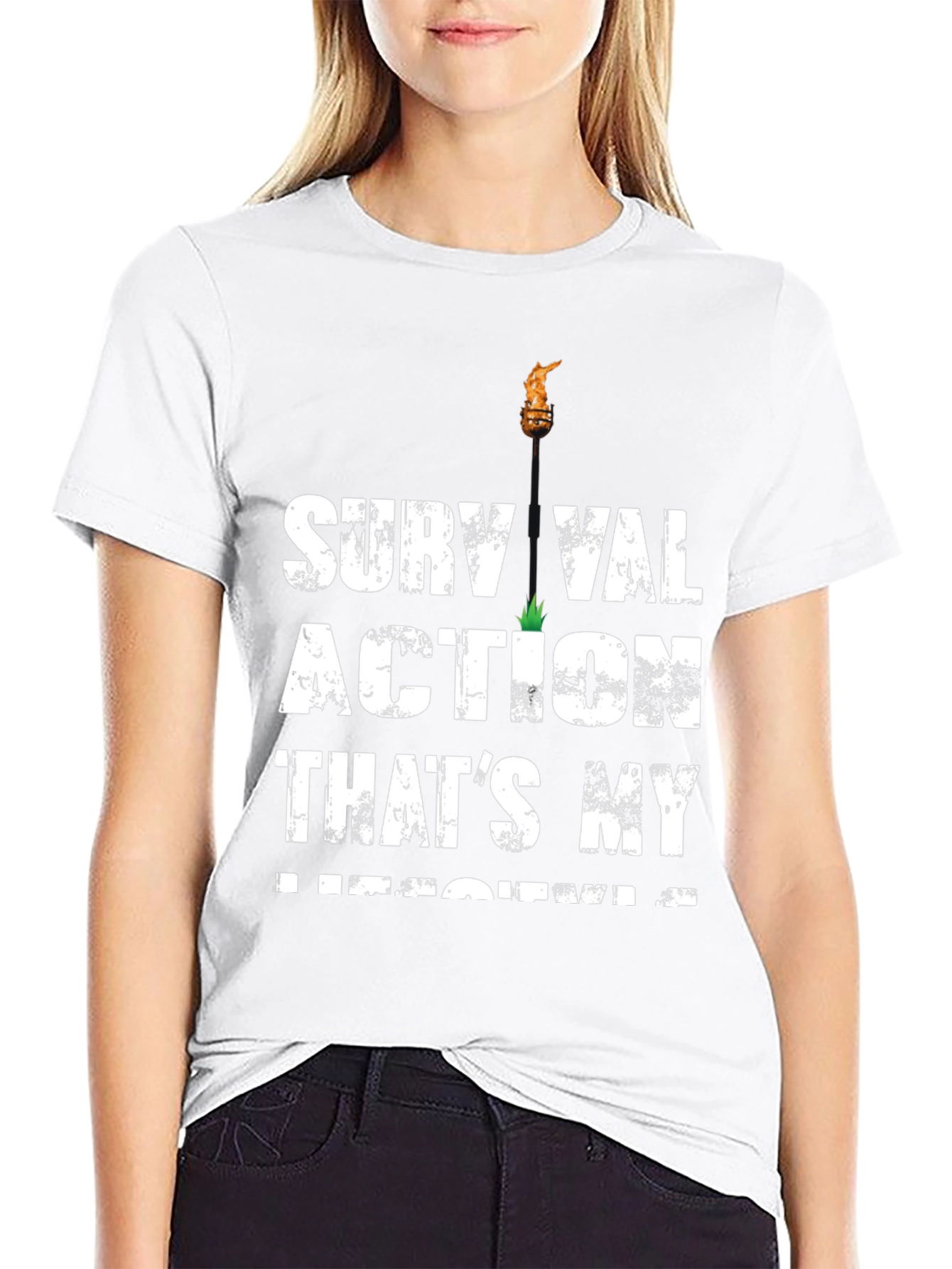 Survival Action Thats My Medicine Black T-Shirt